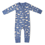 Organic 2-Way Zip Romper (Dino)