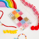 DIY Stretchy Bracelet Craft Kit (Color My World Rainbow)