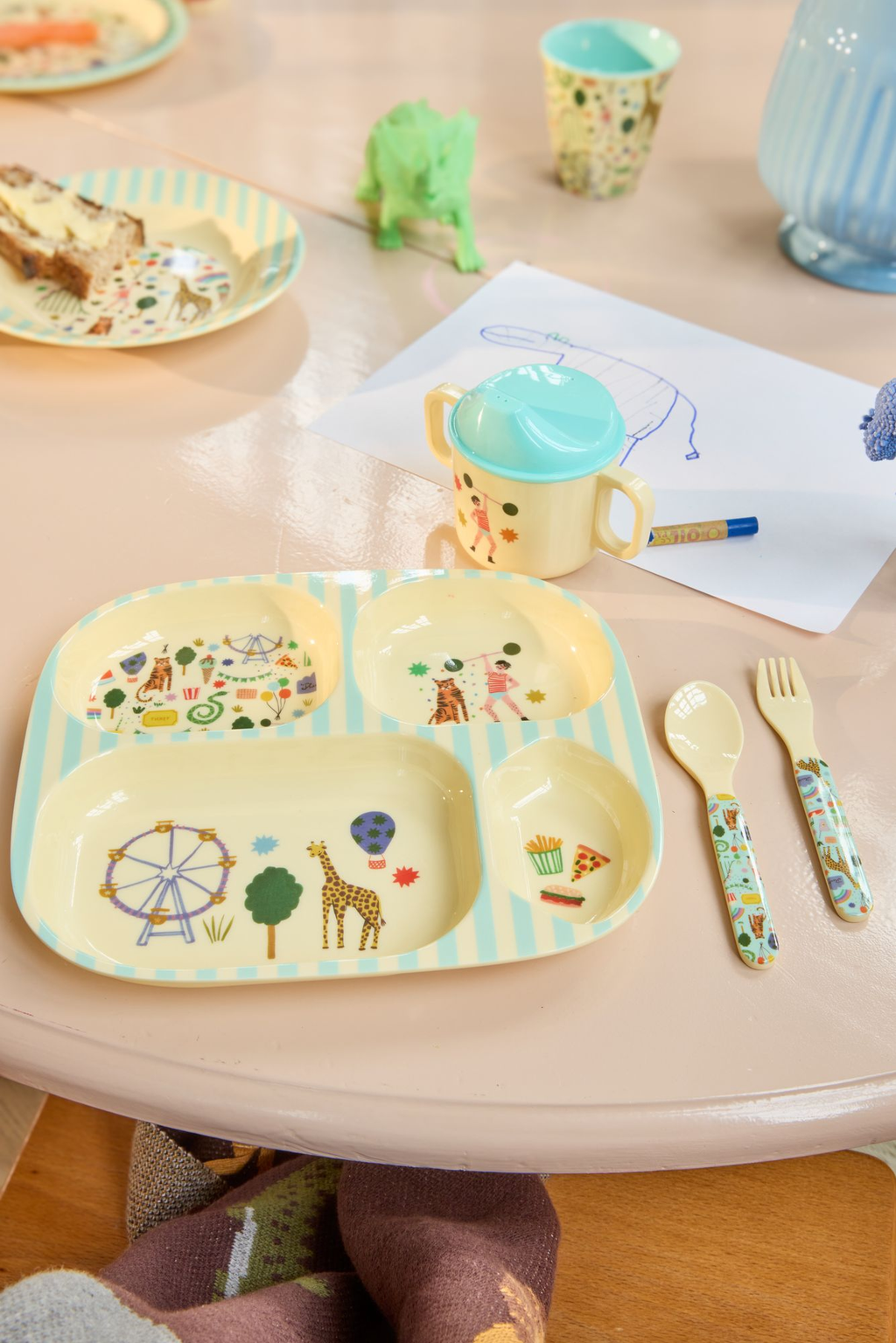 Baby Dinner Set (Fun Fair Mint)