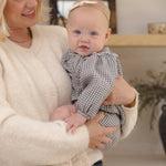 Mia Top + Bloomer Set (Midnight Gingham)