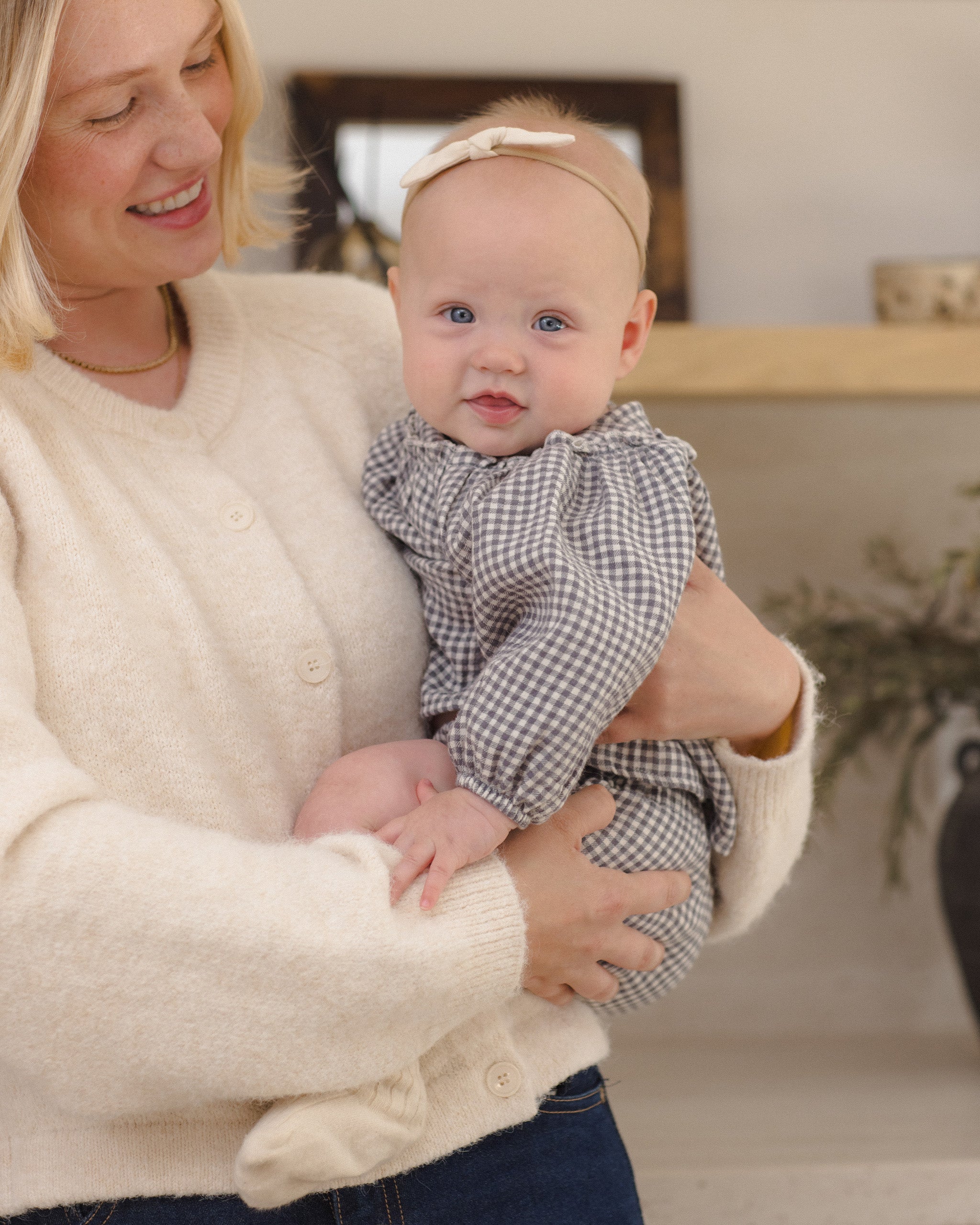 Mia Top + Bloomer Set (Midnight Gingham)