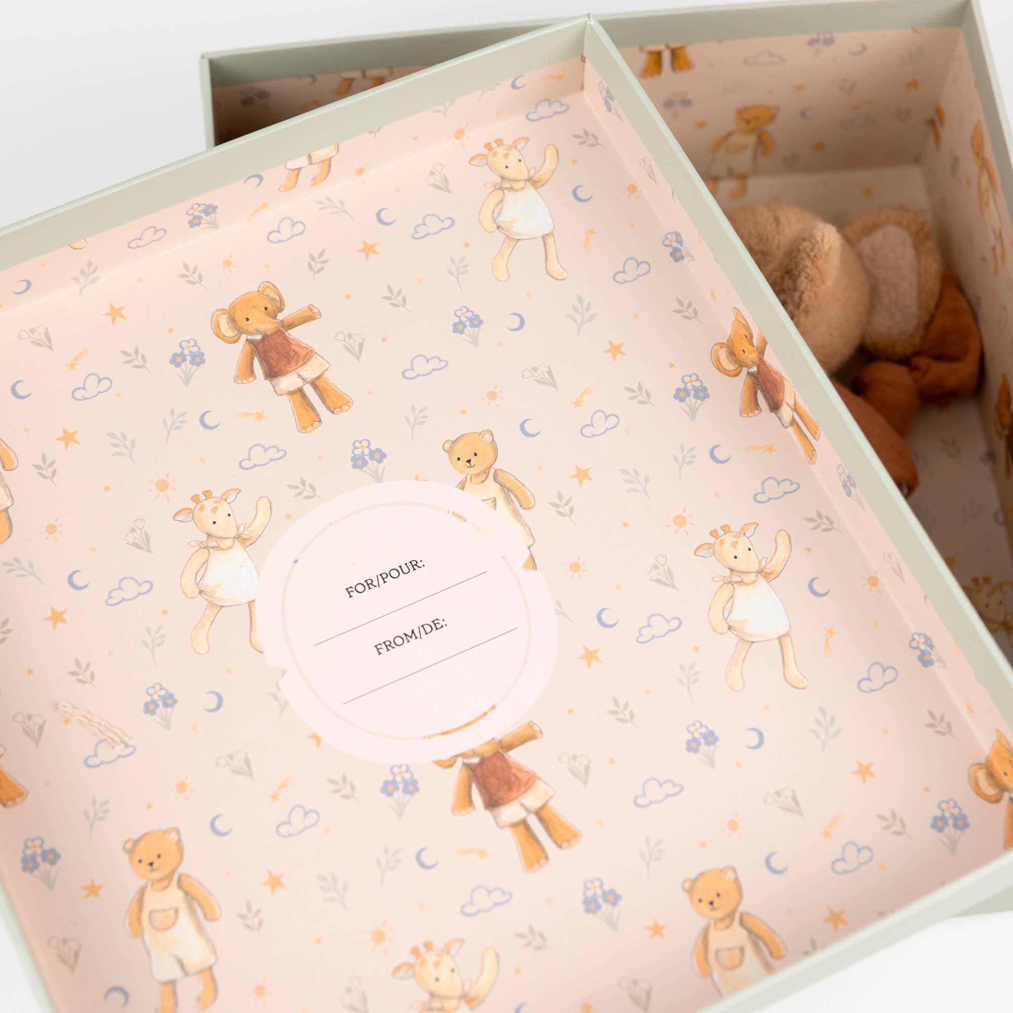 Ollie the Elephant Doudou + Rattle Gift Set