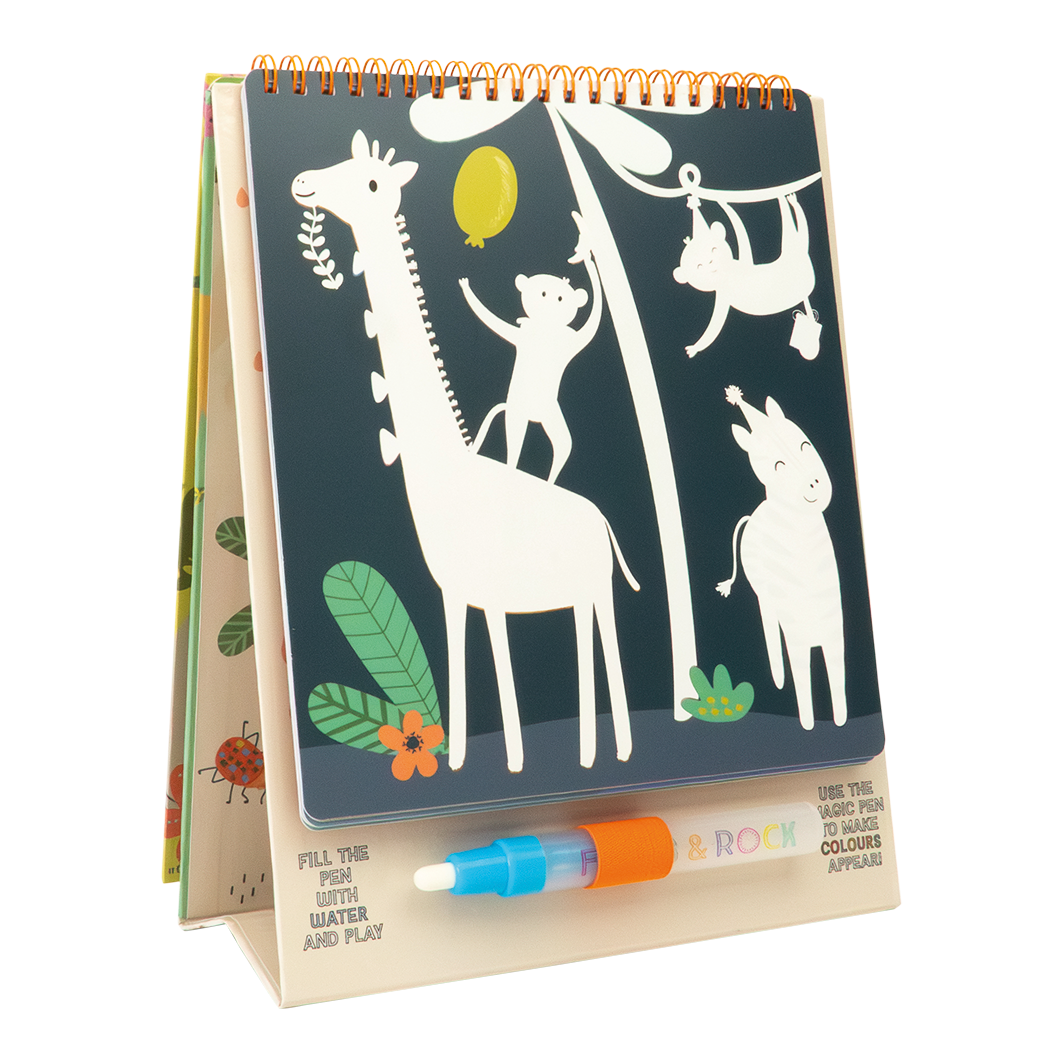 Magic Color Changing Watercard Easel and Pen (Jungle)
