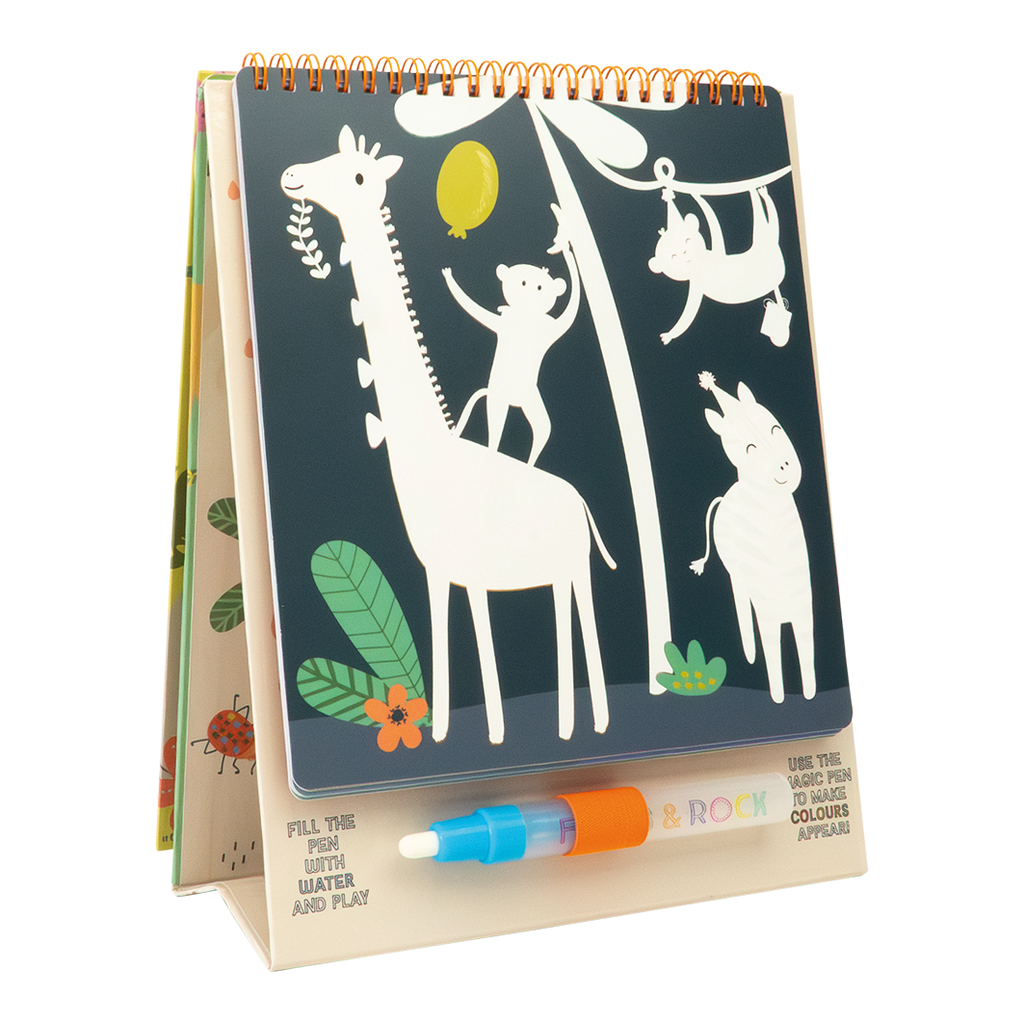 Magic Color Changing Watercard Easel and Pen (Jungle)
