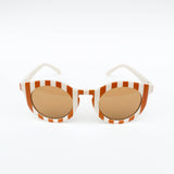 Cream & Tan Stripe Toddler Sunglasses