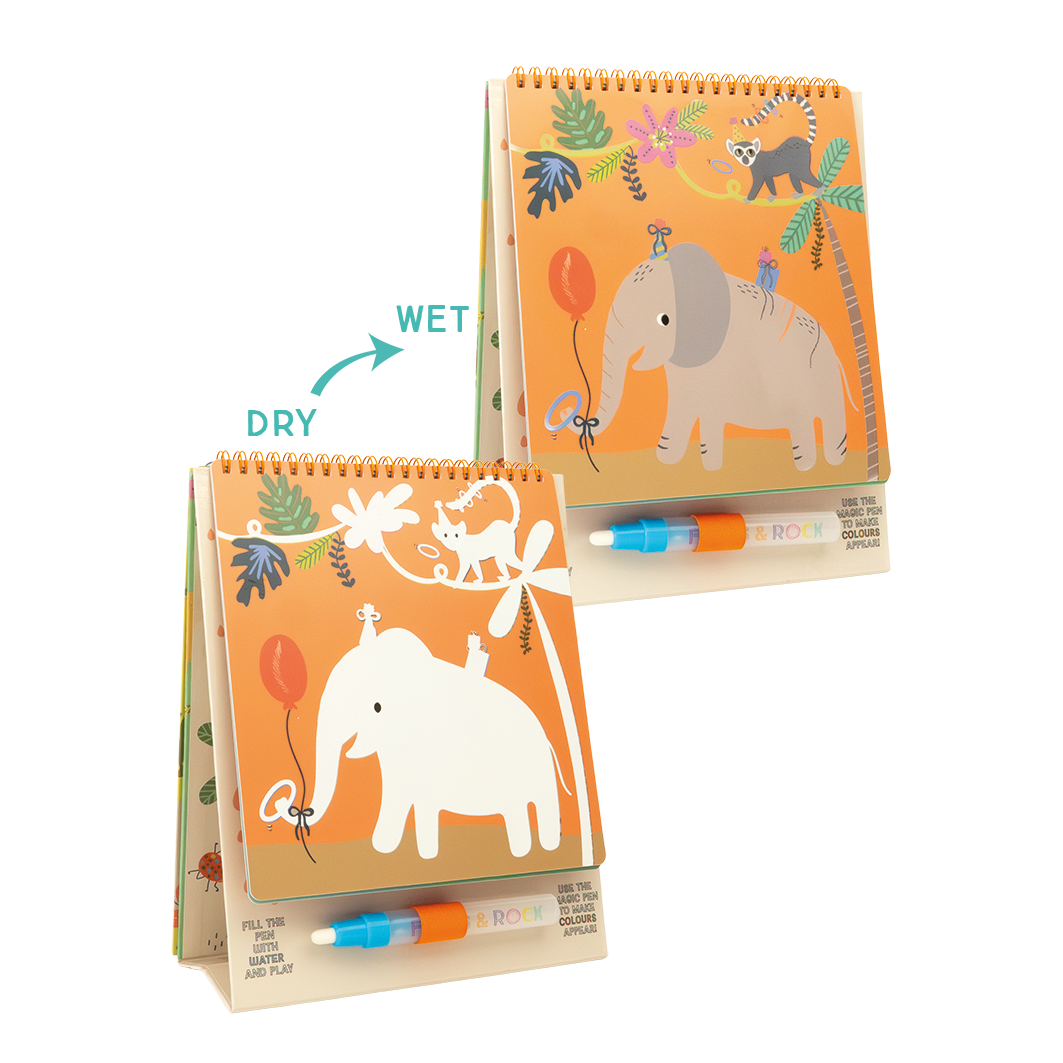 Magic Color Changing Watercard Easel and Pen (Jungle)