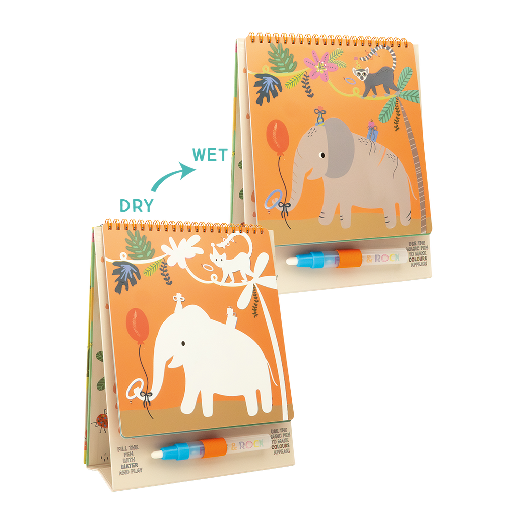 Magic Color Changing Watercard Easel and Pen (Jungle)