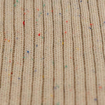 Knit Ribbed Organic Blanket (Hazelnut Sprinkle)