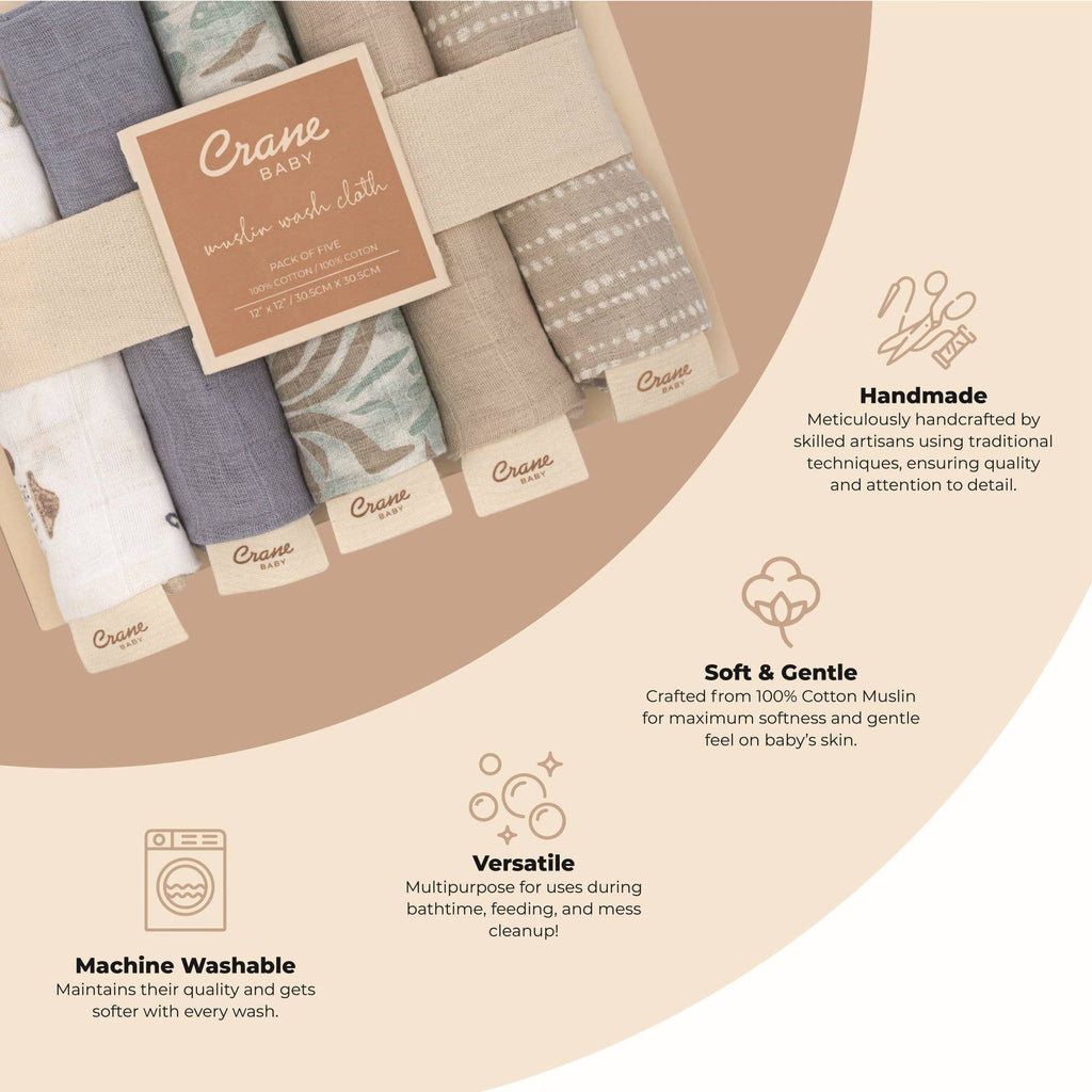 Sea Life Wash Cloth Set (5-pack)