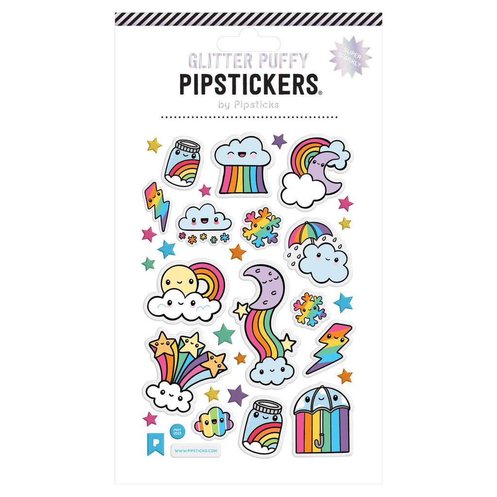 Puffy Stickers (Glitter Cloudbursts)