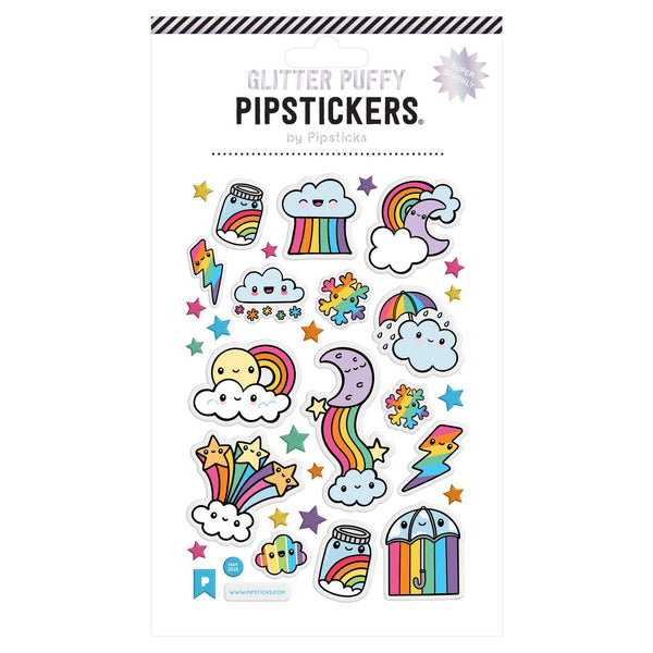 Puffy Stickers (Glitter Cloudbursts)