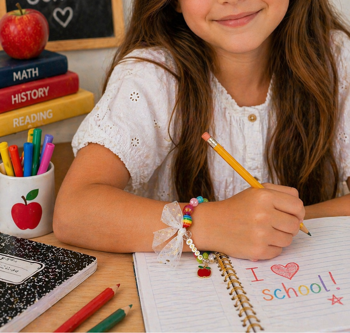 Beaded Stretch Bracelet (Kindergarten Cutie)