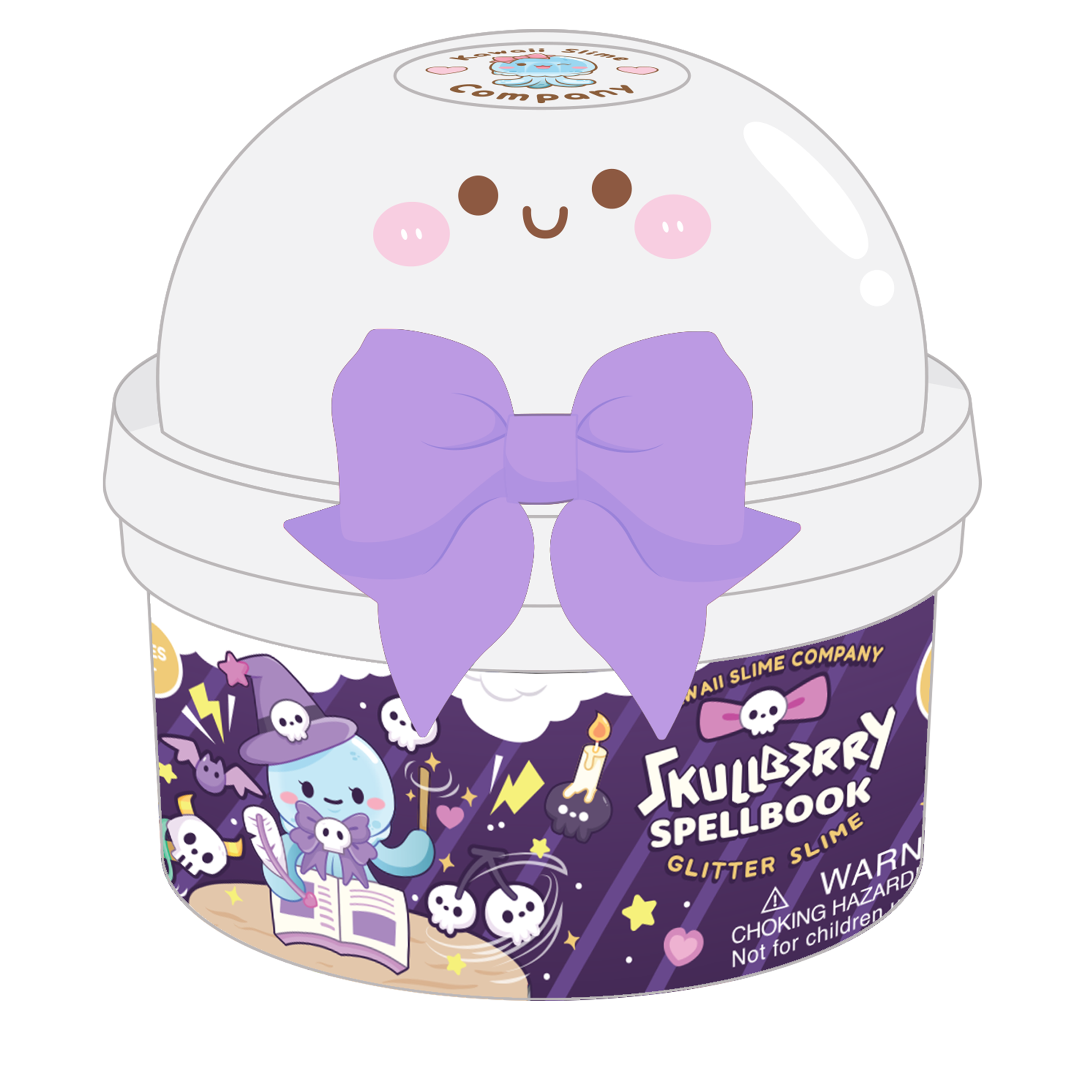 Skullberry Spellbook Glitter Signature Dome Slime