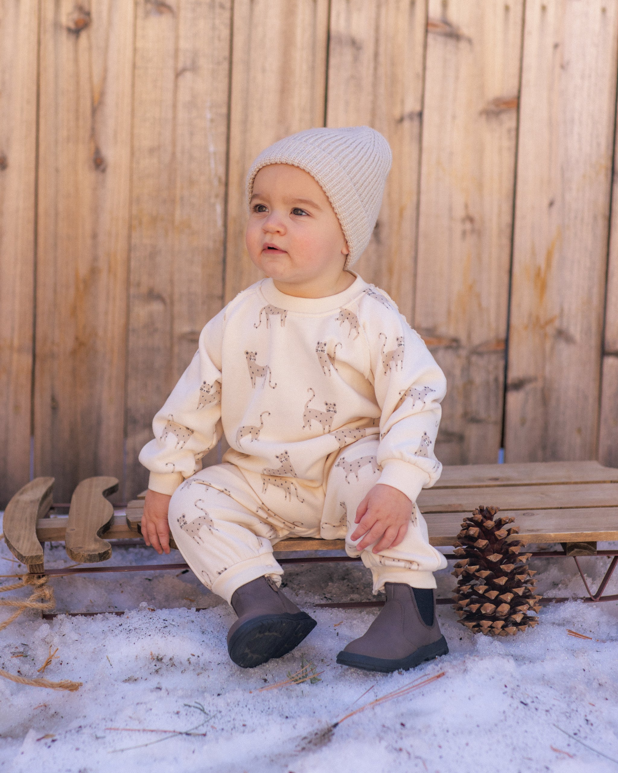Raglan Jumpsuit (Leopards)