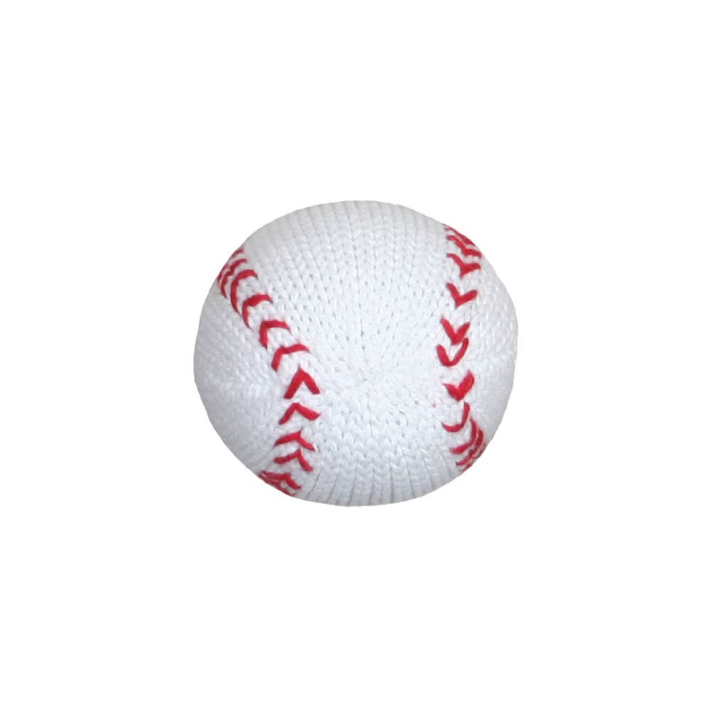 Knit Rattle (Baseball)