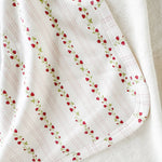 Hooded Towel (Strawberry Stripe)