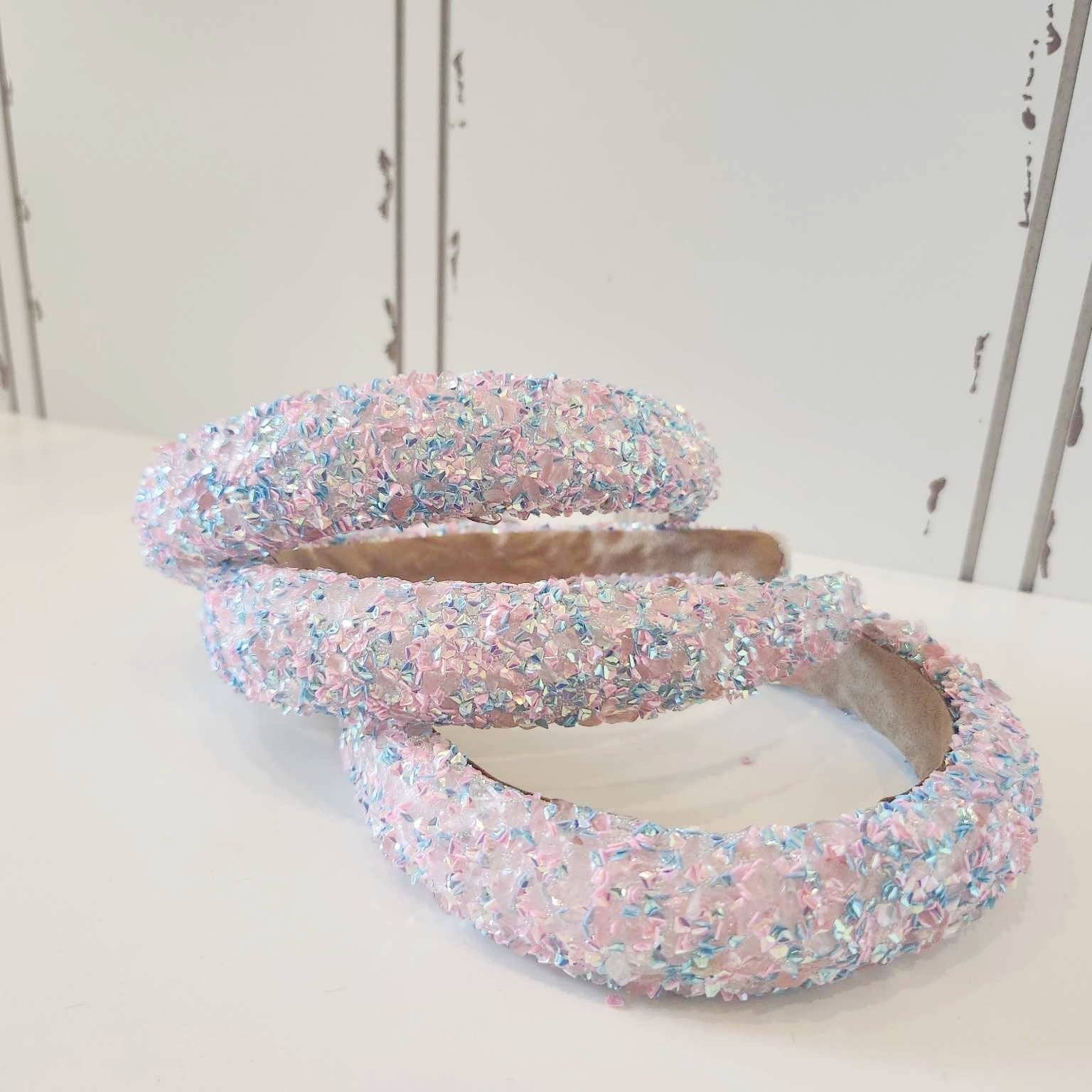 Beaded Headband (Cotton Candy)
