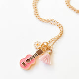 Multicharm Tassel Necklace (Guitar)