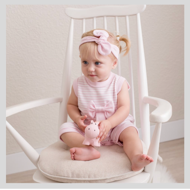 Teether Rattle & Bath Toy (Hippo)