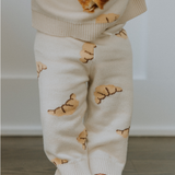 Knit Joggers (Croissant)