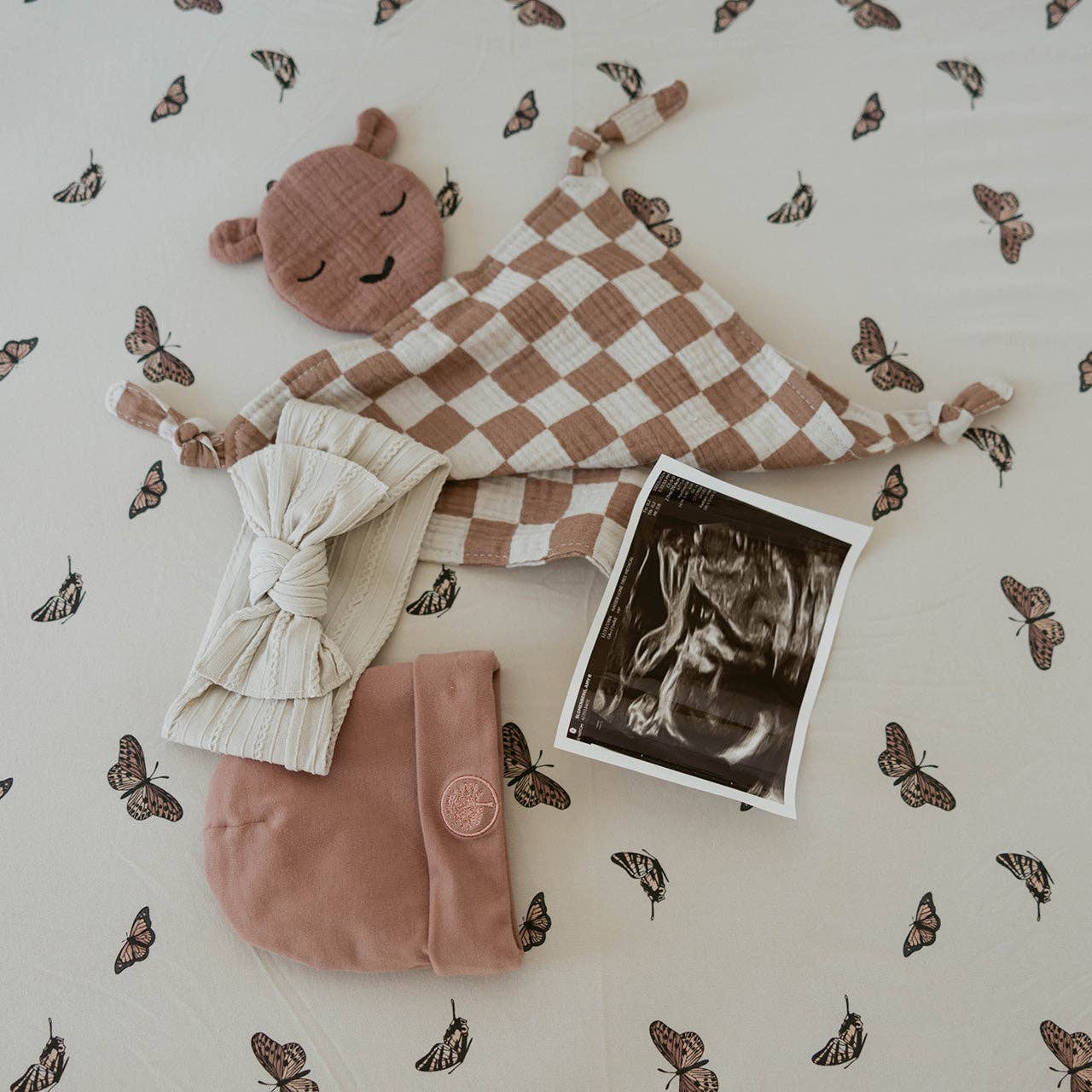 Muslin Lovey (Rosewood Checker)