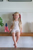Short Sleeve Bamboo Pajamas (Red White & Blue Tulip)