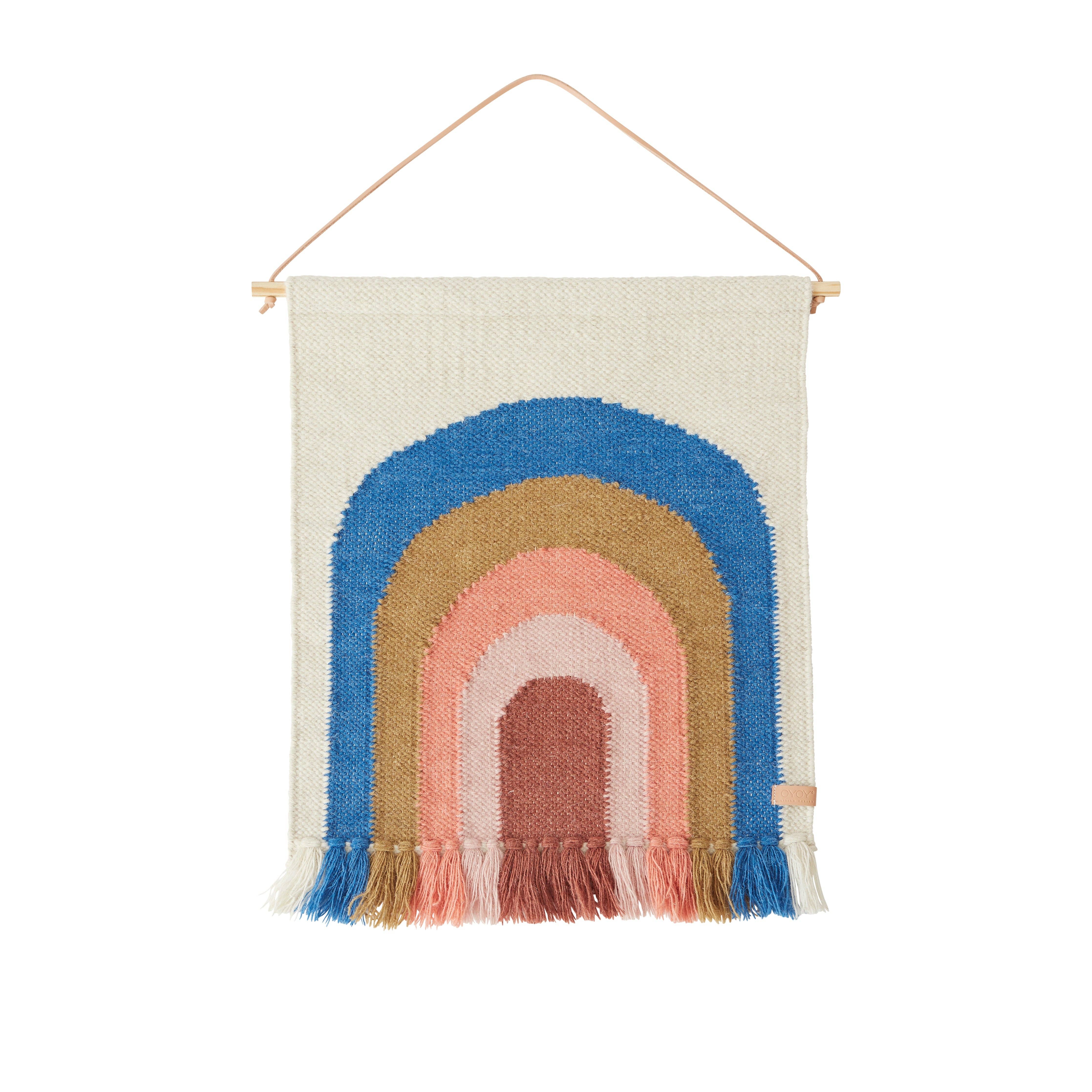 Follow The Rainbow Mini Wall Rug (Blue)
