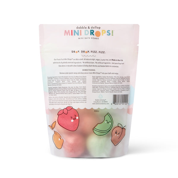 Mini Drops Bath Bombs (Fresh Fruit)