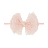 Tulle Fab Skinny Headband (Pleated Rose Quartz)