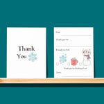 Kids Stationery Box Set - Fill in Winter Theme Thank Yous