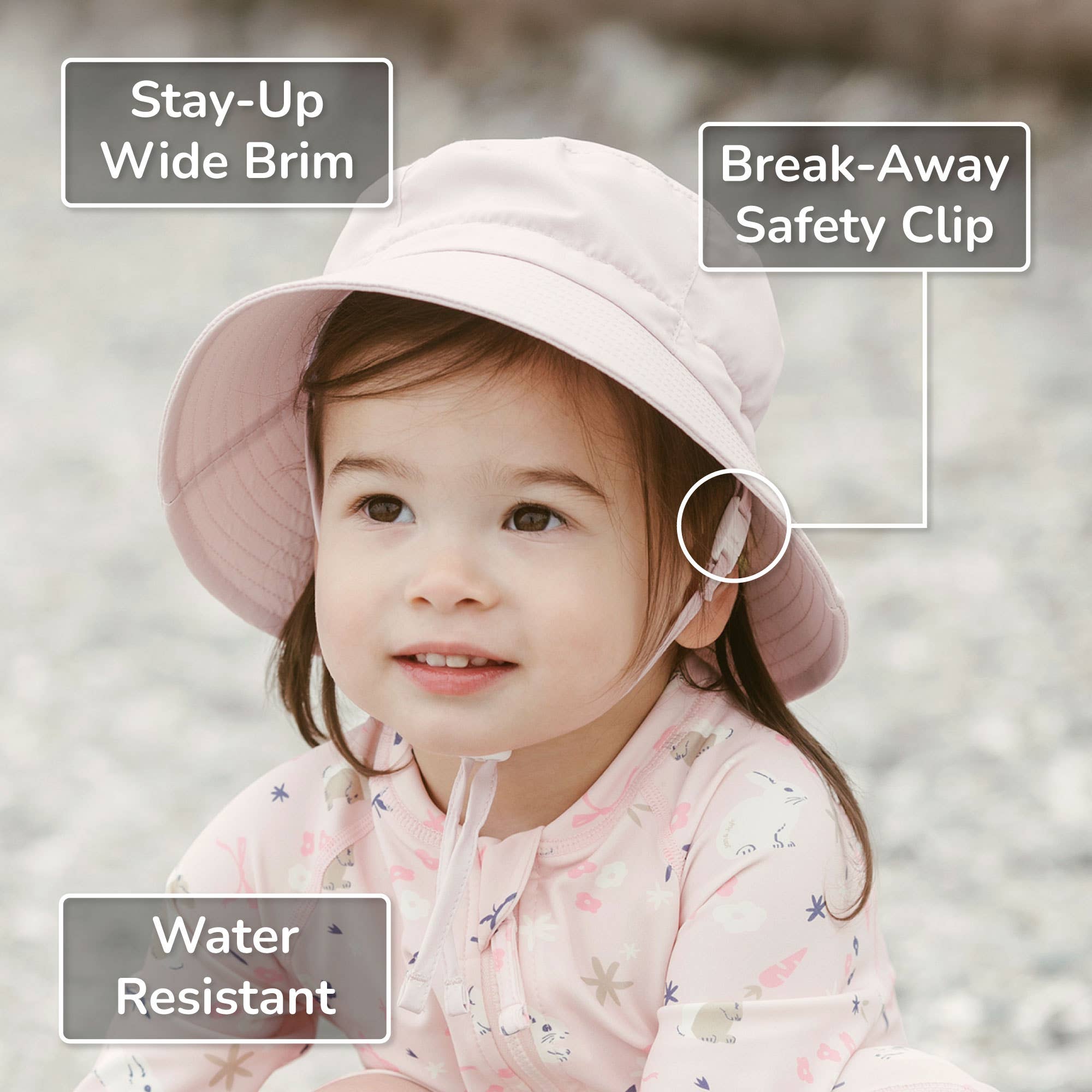 Aqua Dry Bucket Hat (Soft Pink)