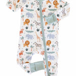 Convertible Zip Romper (Safari Snuggles)