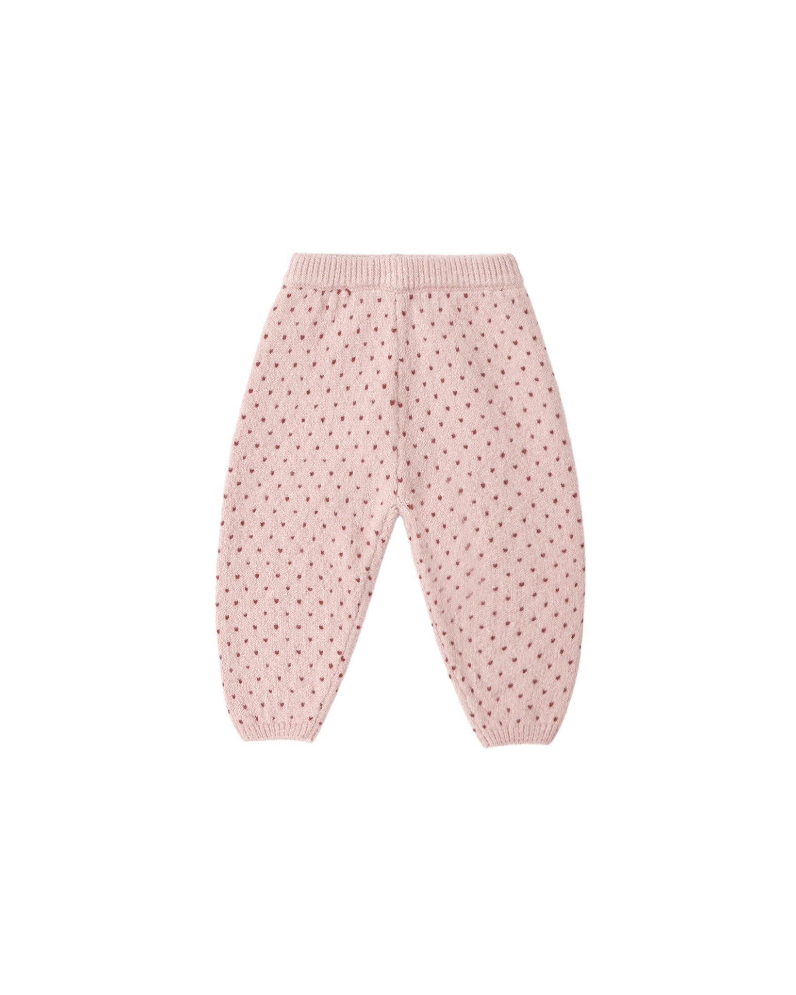 Knit Pant Brick Birds Eye