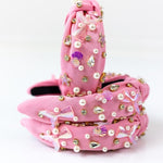 Beaded Headband (Mermaid Pink)