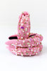 Beaded Headband (Mermaid Pink)