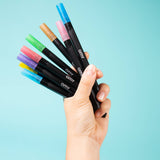 9 Glitter Markers Set