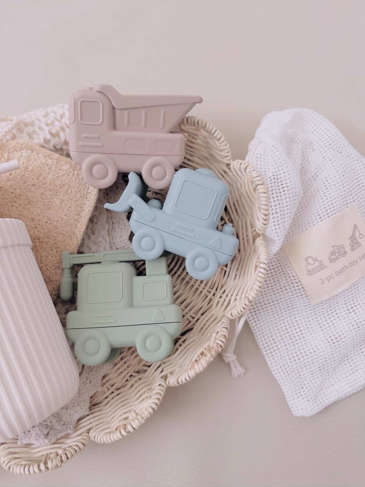 3 Pcs Bath Toys Set (Construction)