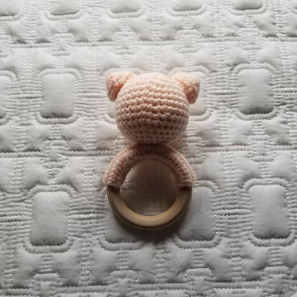 Pig Crochet Rattle (Pink)