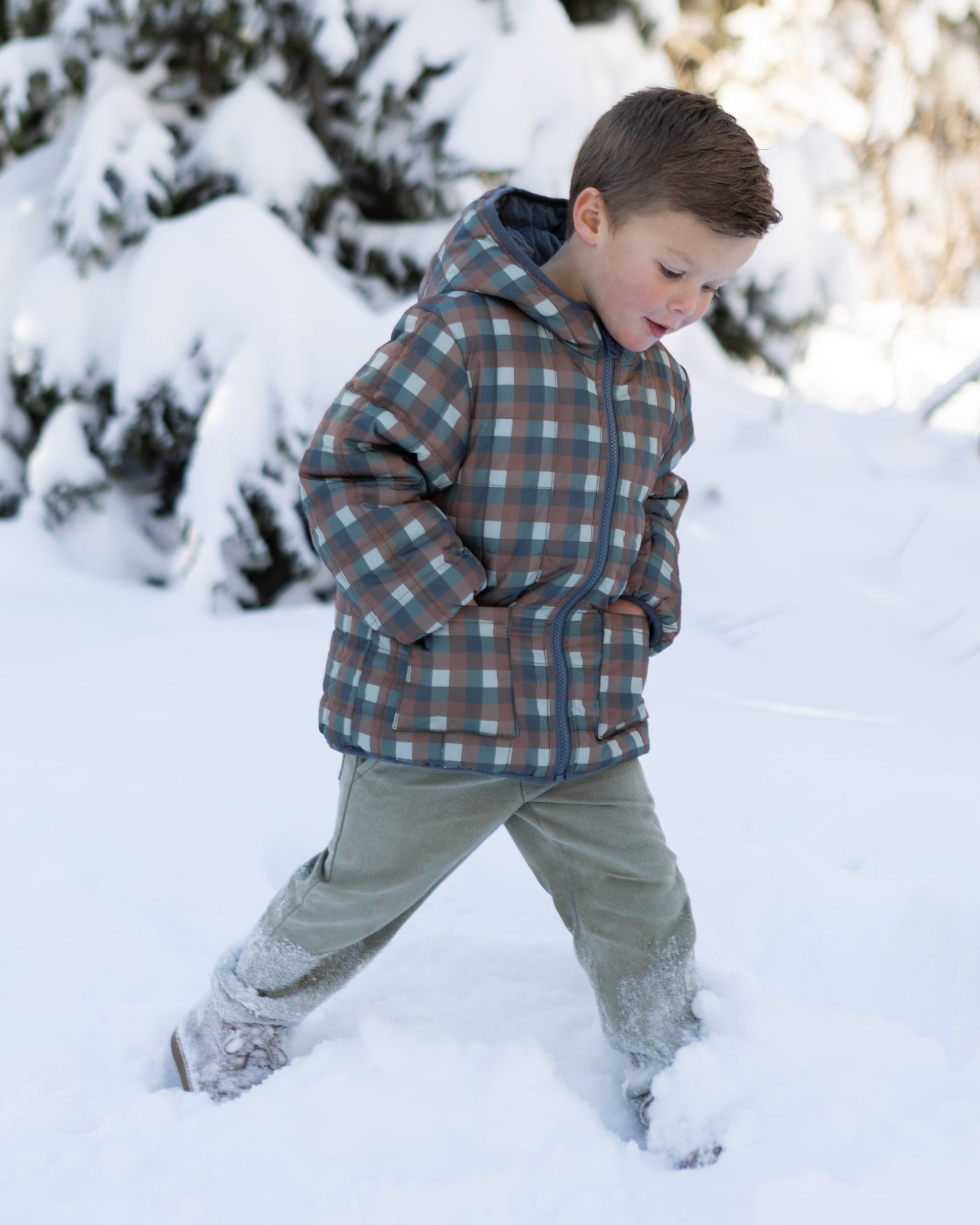 Lightweight Reversible Puffer (Midnight Check)