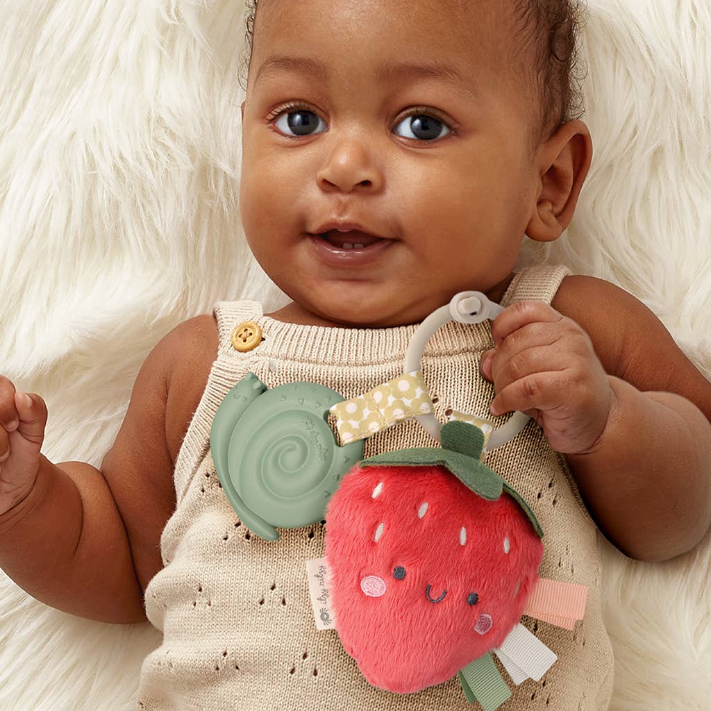 Plush + Teether (Strawberry)