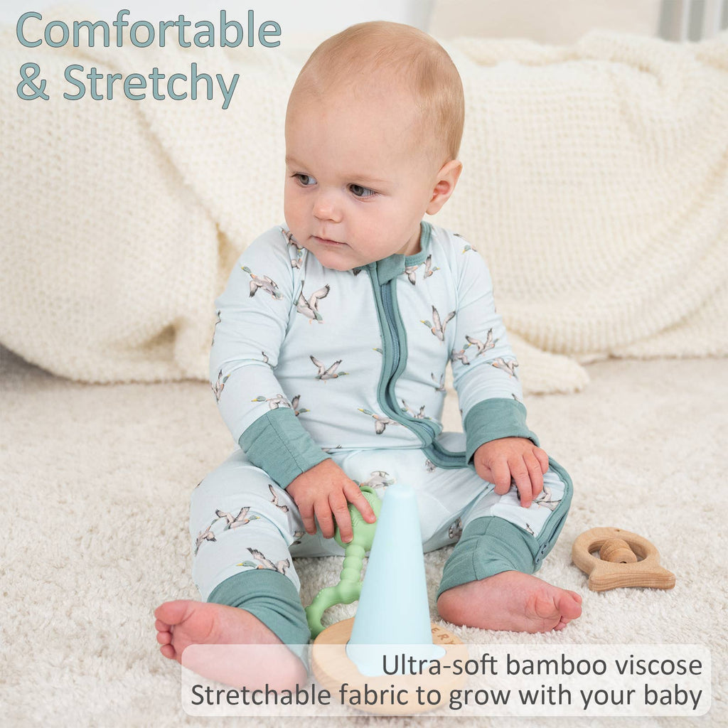 Convertible Zipper Romper (Quack Up Mallard Duck)