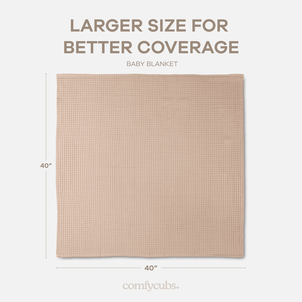 Waffle Baby Blanket (Blush)