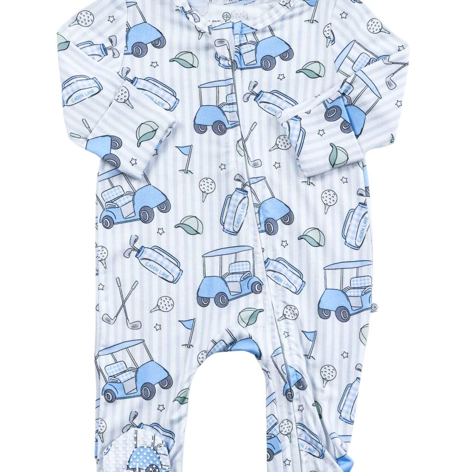 Zipper Footie (Caddie Crew Blue)
