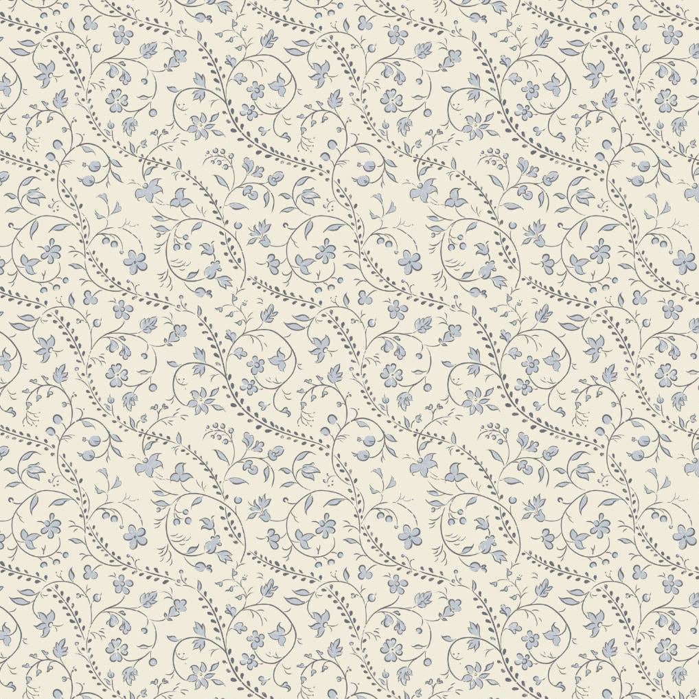 Heirloom Vine Muslin Blanket (Bluebell)