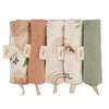 Pink Floral Baby Wash Cloth Set (5-pack)