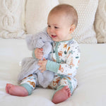 Convertible Zip Romper (Safari Snuggles)