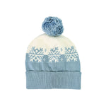 Ski Day Knit Beanie Hat (Mineral Blue)