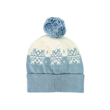 Ski Day Knit Beanie Hat (Mineral Blue)