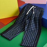 Gingham Stripe Pant (Blue & Black)