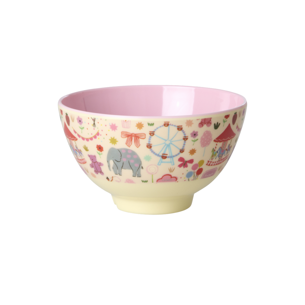 Small Melamine Bowl (Fun Fair Pink)